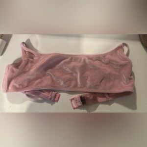 Triangl Satin pink bikini top
